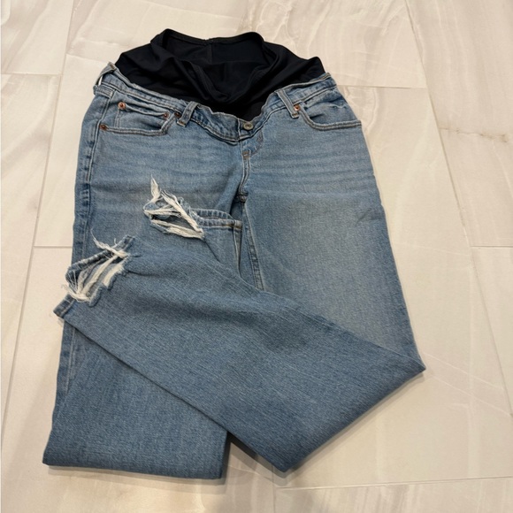 Abercrombie & Fitch Blue Boyfriend Jeans - Picture 1 of 5